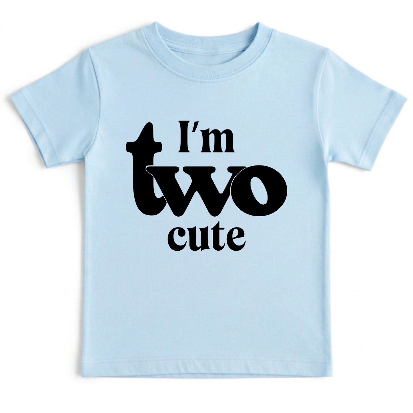 I’m Two Cute 2nd Birthday Shirt Second Birthday Toddler Tee Two Year Old Kids Birthday Outfit Childrens Birthday Gift Cute Birthday Apparel