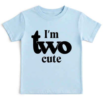 I’m Two Cute 2nd Birthday Shirt Second Birthday Toddler Tee Two Year Old Kids Birthday Outfit Childrens Birthday Gift Cute Birthday Apparel