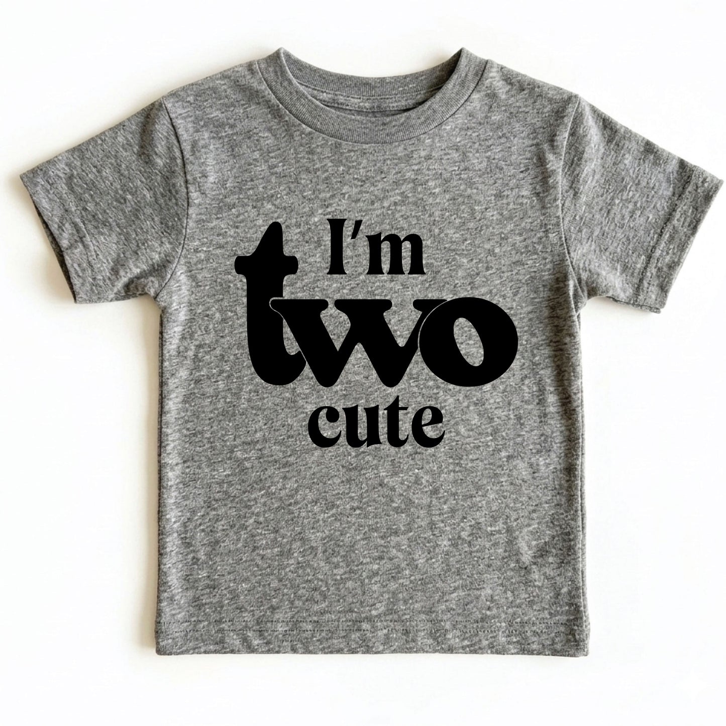 I’m Two Cute 2nd Birthday Shirt Second Birthday Toddler Tee Two Year Old Kids Birthday Outfit Childrens Birthday Gift Cute Birthday Apparel