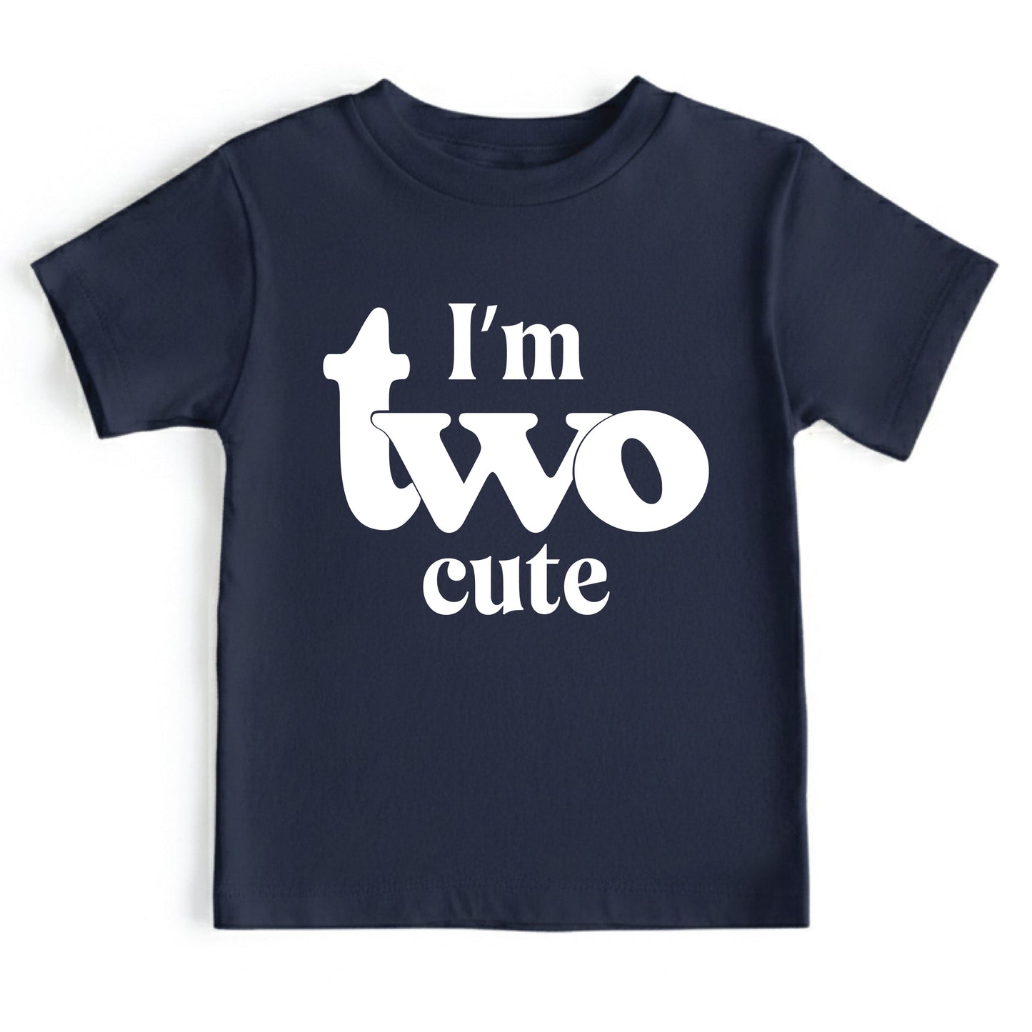 I’m Two Cute 2nd Birthday Shirt Second Birthday Toddler Tee Two Year Old Kids Birthday Outfit Childrens Birthday Gift Cute Birthday Apparel