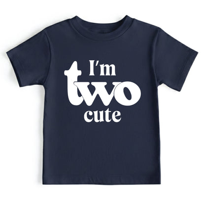 I’m Two Cute 2nd Birthday Shirt Second Birthday Toddler Tee Two Year Old Kids Birthday Outfit Childrens Birthday Gift Cute Birthday Apparel