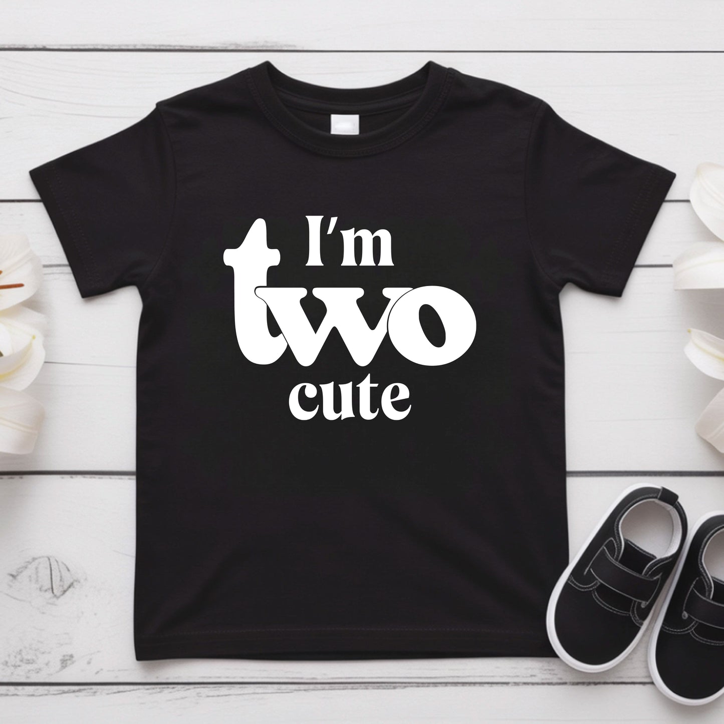 I’m Two Cute 2nd Birthday Shirt Second Birthday Toddler Tee Two Year Old Kids Birthday Outfit Childrens Birthday Gift Cute Birthday Apparel