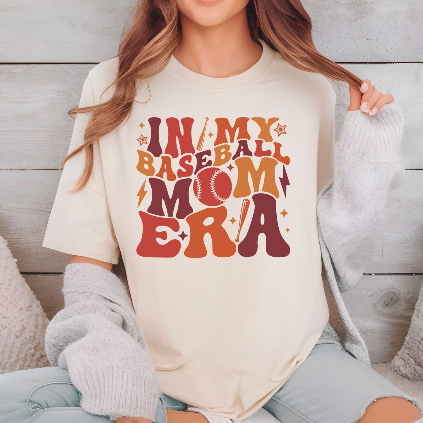 In My Baseball Mom Era DTF Transfer ready to Press