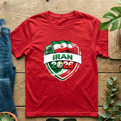 Iran World Cup T Shirt Soccer Supporter Tees Iranian Football Fan