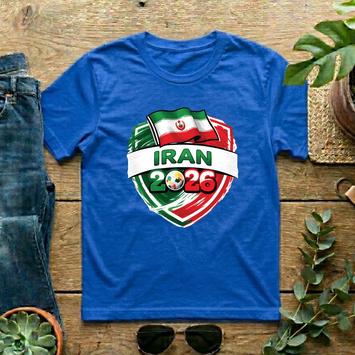Iran World Cup T Shirt Soccer Supporter Tees Iranian Football Fan