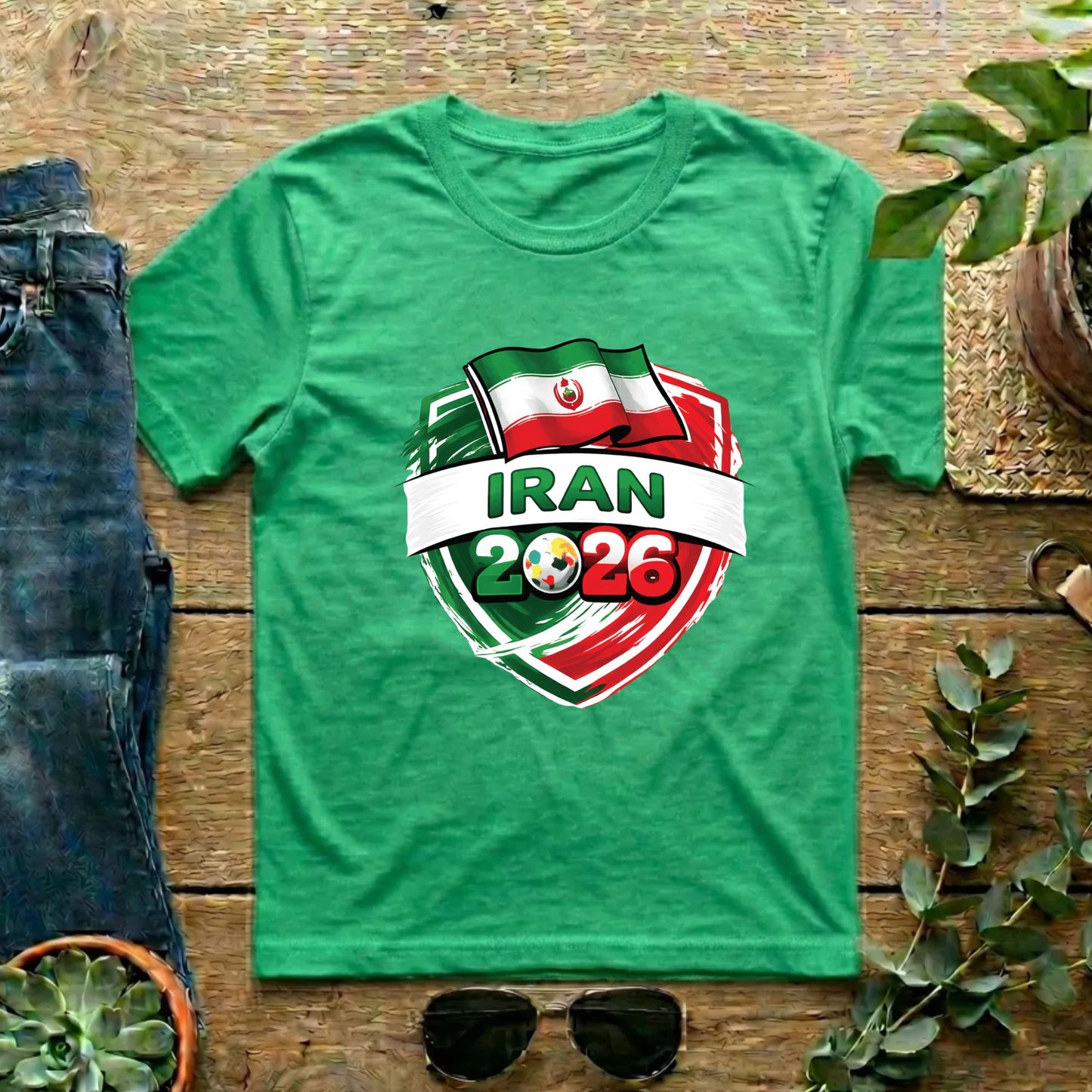 Iran World Cup T Shirt Soccer Supporter Tees Iranian Football Fan