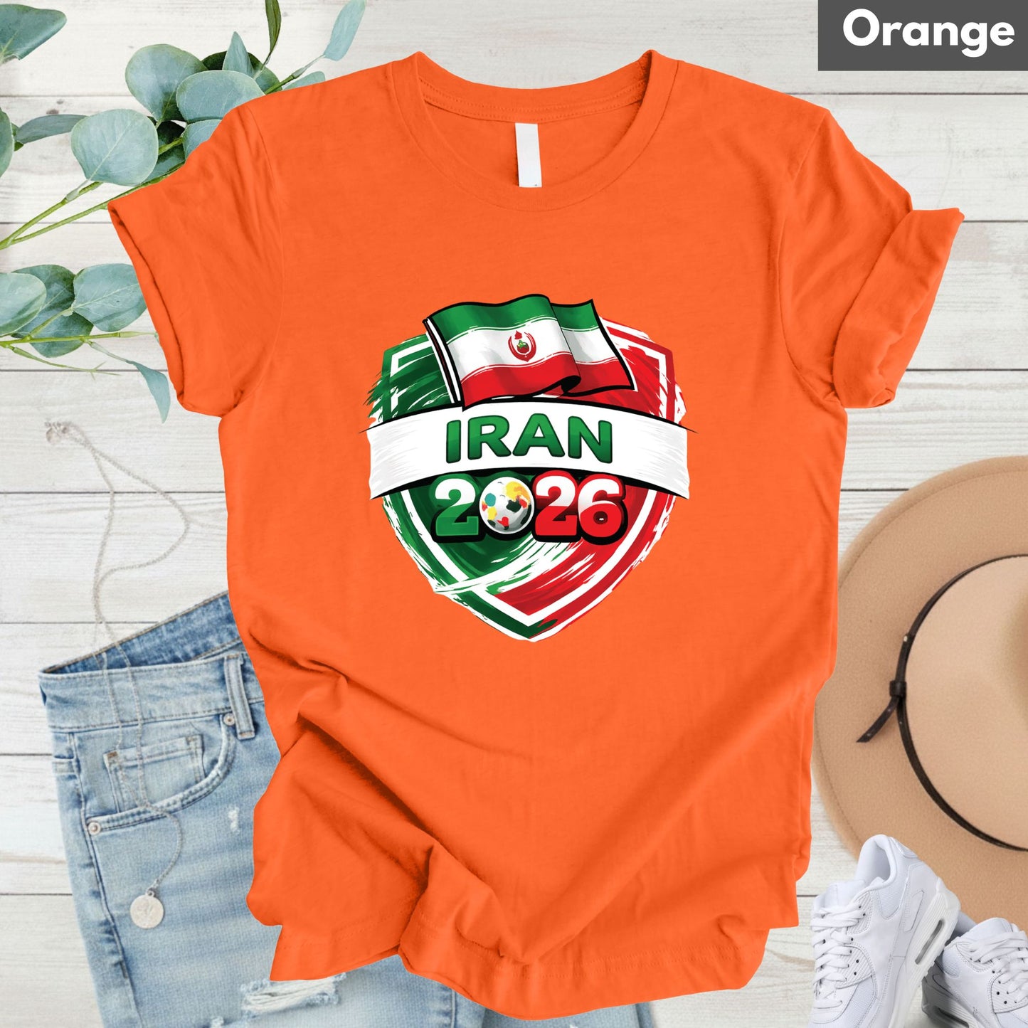 Iran World Cup T Shirt Soccer Supporter Tees Iranian Football Fan