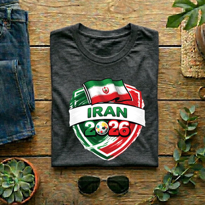 Iran World Cup T Shirt Soccer Supporter Tees Iranian Football Fan