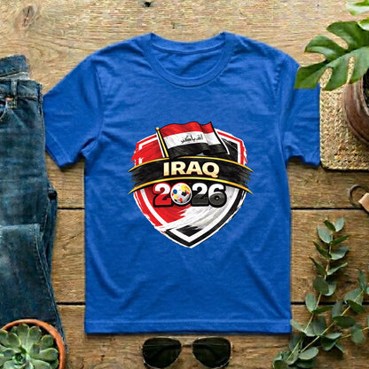 Iraq 2026 World Cup T Shirt Soccer Supporter Tees