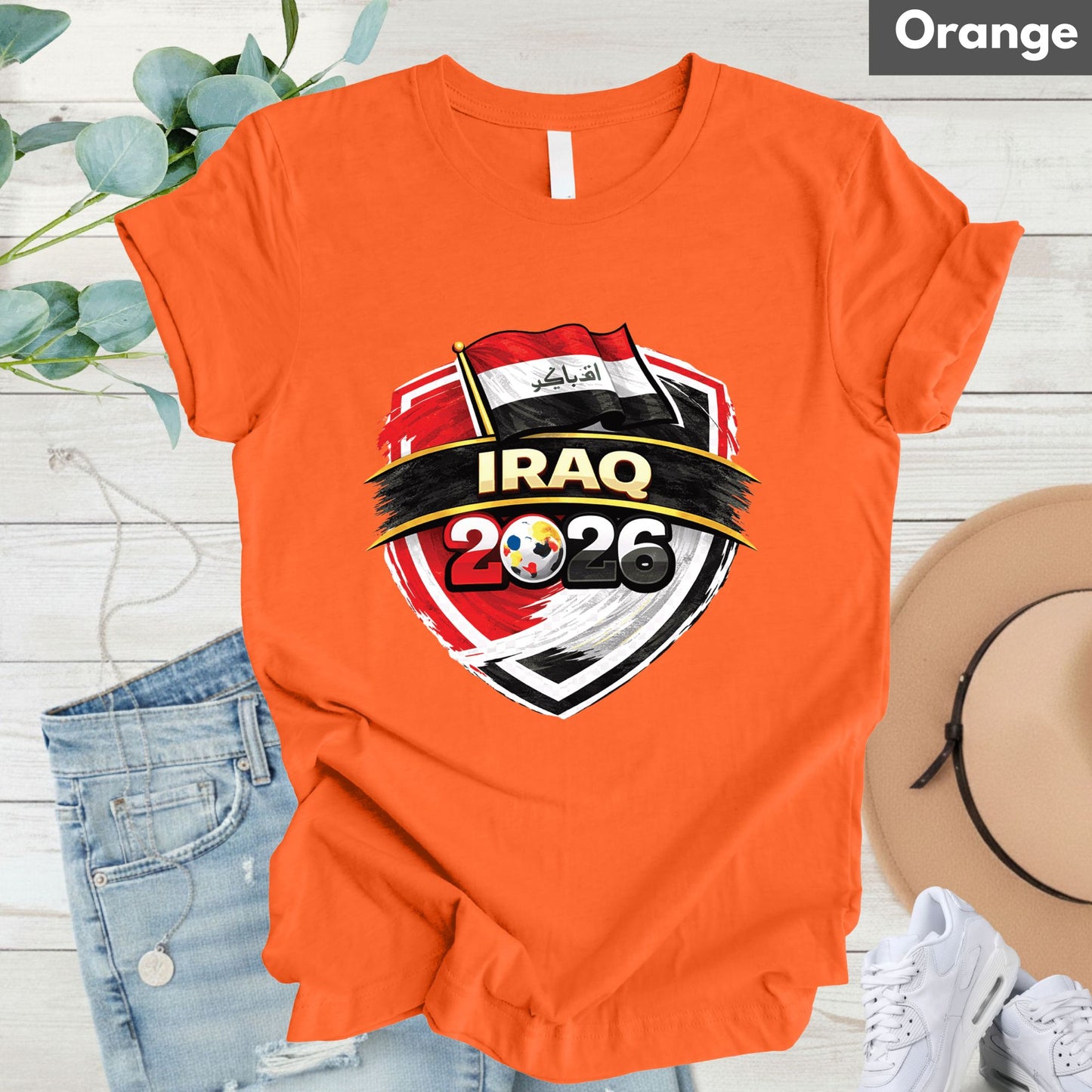 Iraq 2026 World Cup T Shirt Soccer Supporter Tees
