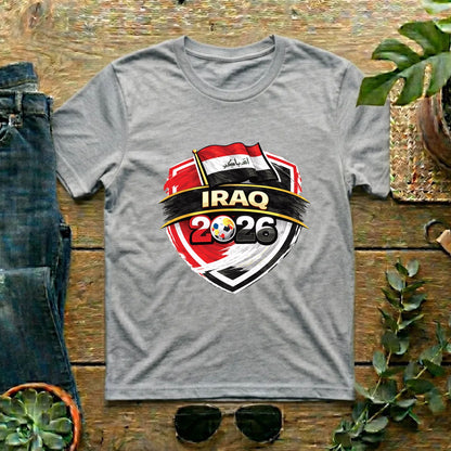 Iraq 2026 World Cup T Shirt Soccer Supporter Tees