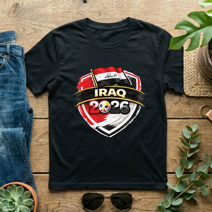 Iraq 2026 World Cup T Shirt Soccer Supporter Tees