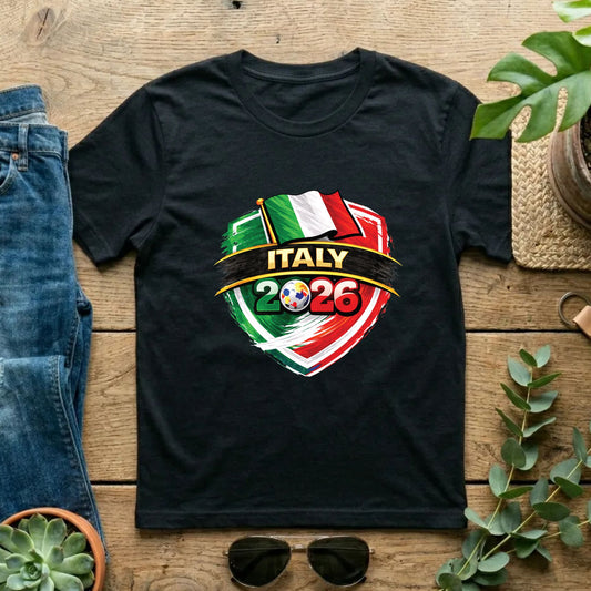 Italy 2026 World Cup T Shirt Soccer Supporter Tees Italian Football