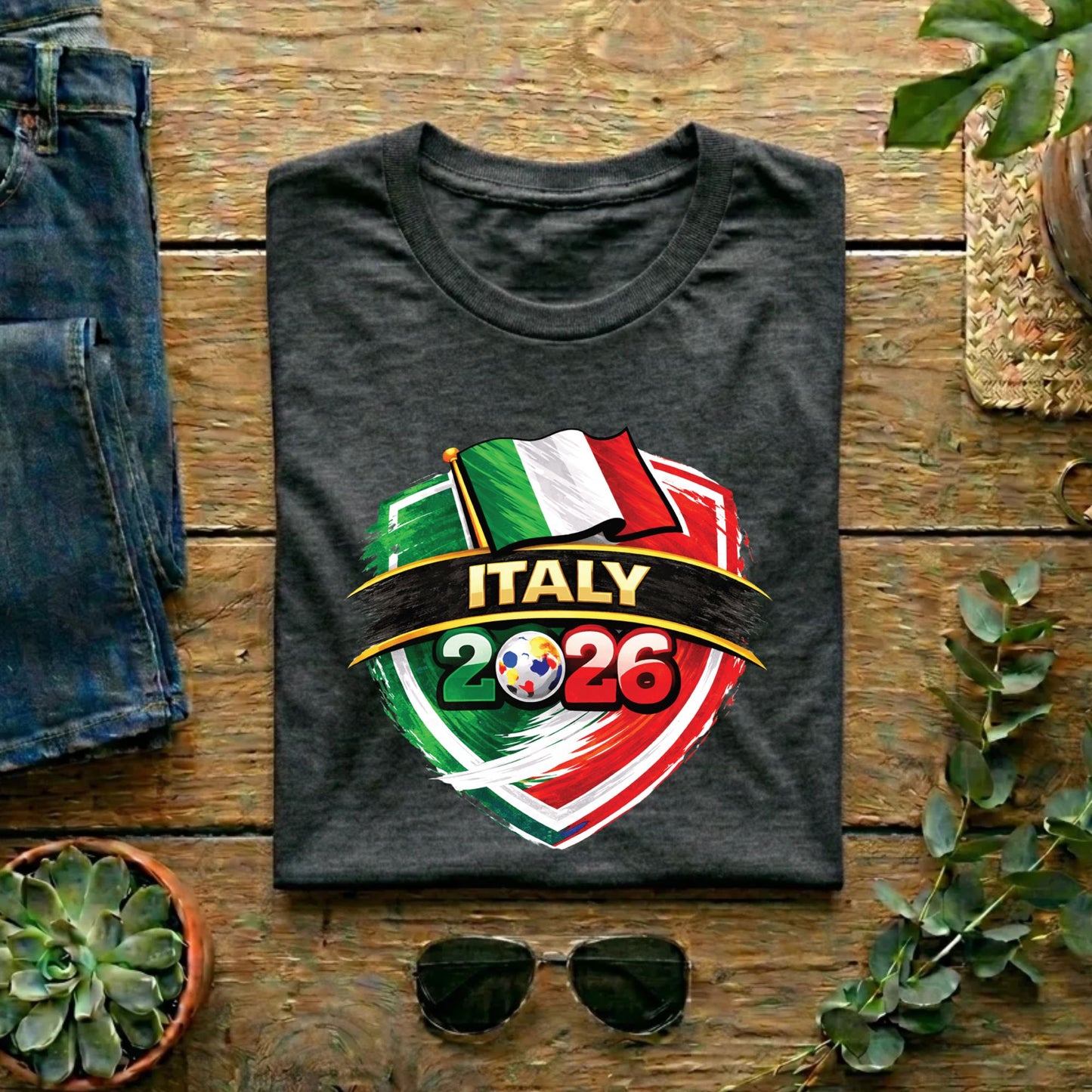 Italy 2026 World Cup T Shirt Soccer Supporter Tees Italian Football