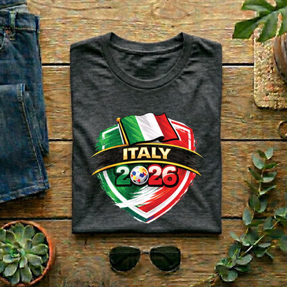 Italy 2026 World Cup T Shirt Soccer Supporter Tees Italian Football