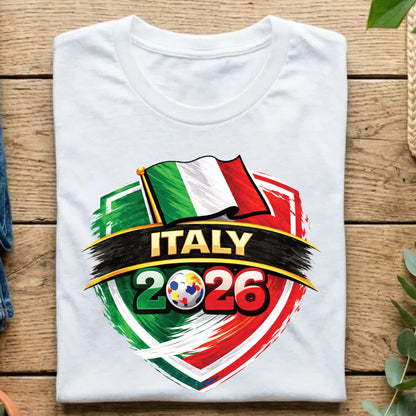 Italy 2026 World Cup T Shirt Soccer Supporter Tees Italian Football