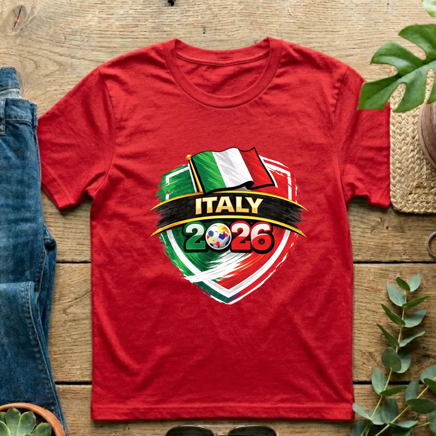 Italy 2026 World Cup T Shirt Soccer Supporter Tees Italian Football