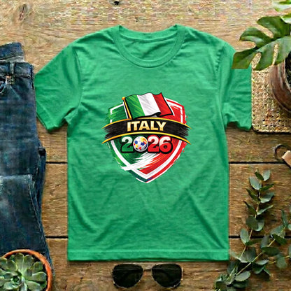 Italy 2026 World Cup T Shirt Soccer Supporter Tees Italian Football