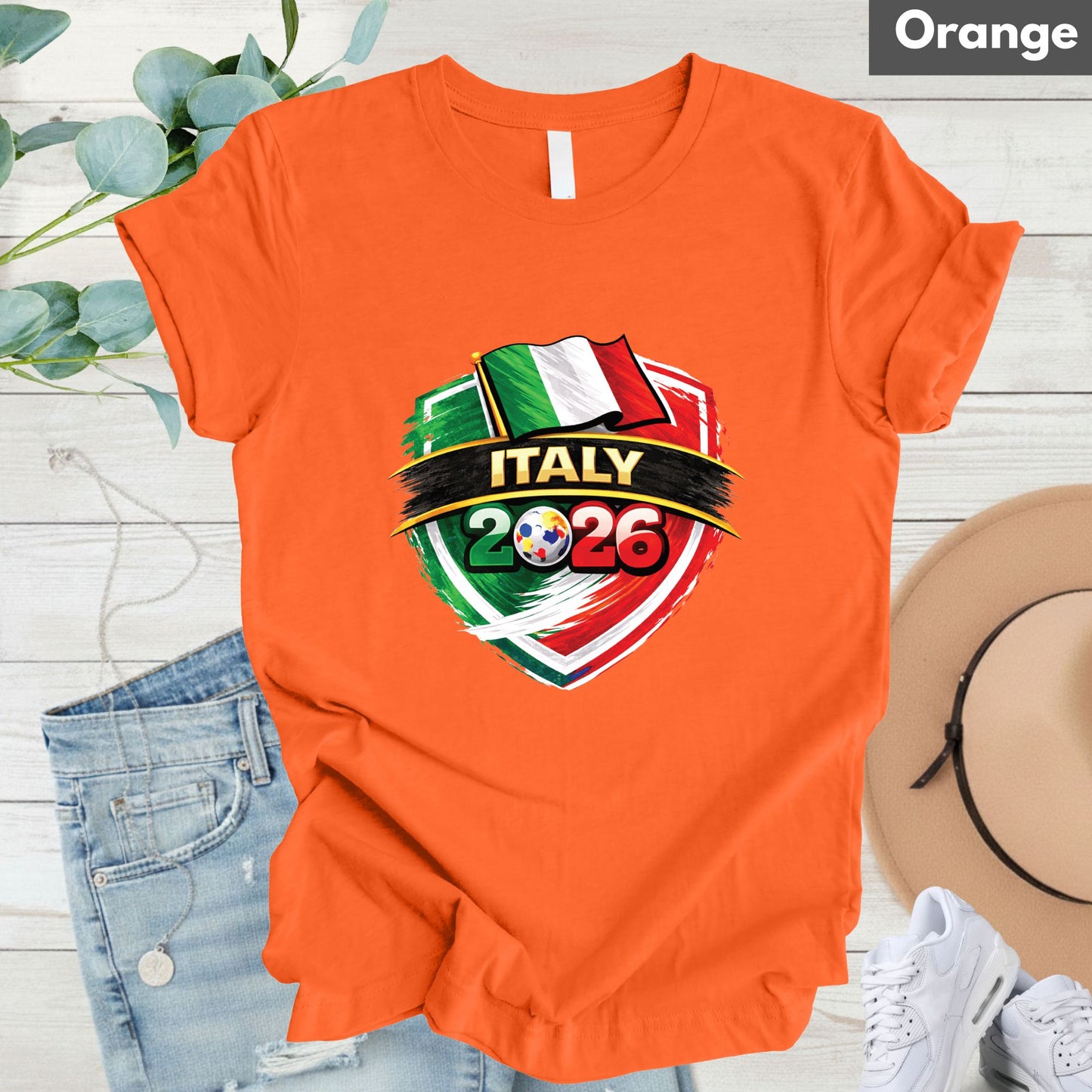 Italy 2026 World Cup T Shirt Soccer Supporter Tees Italian Football