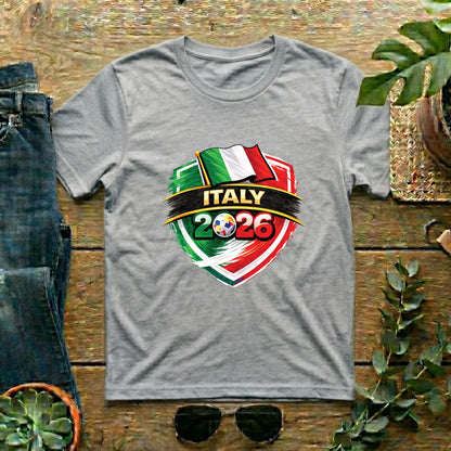 Italy 2026 World Cup T Shirt Soccer Supporter Tees Italian Football
