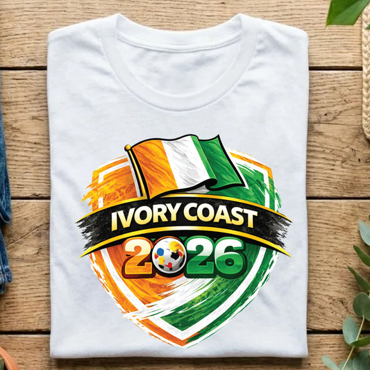 Ivory Coast World Cup T Shirt Soccer Supporter Tees