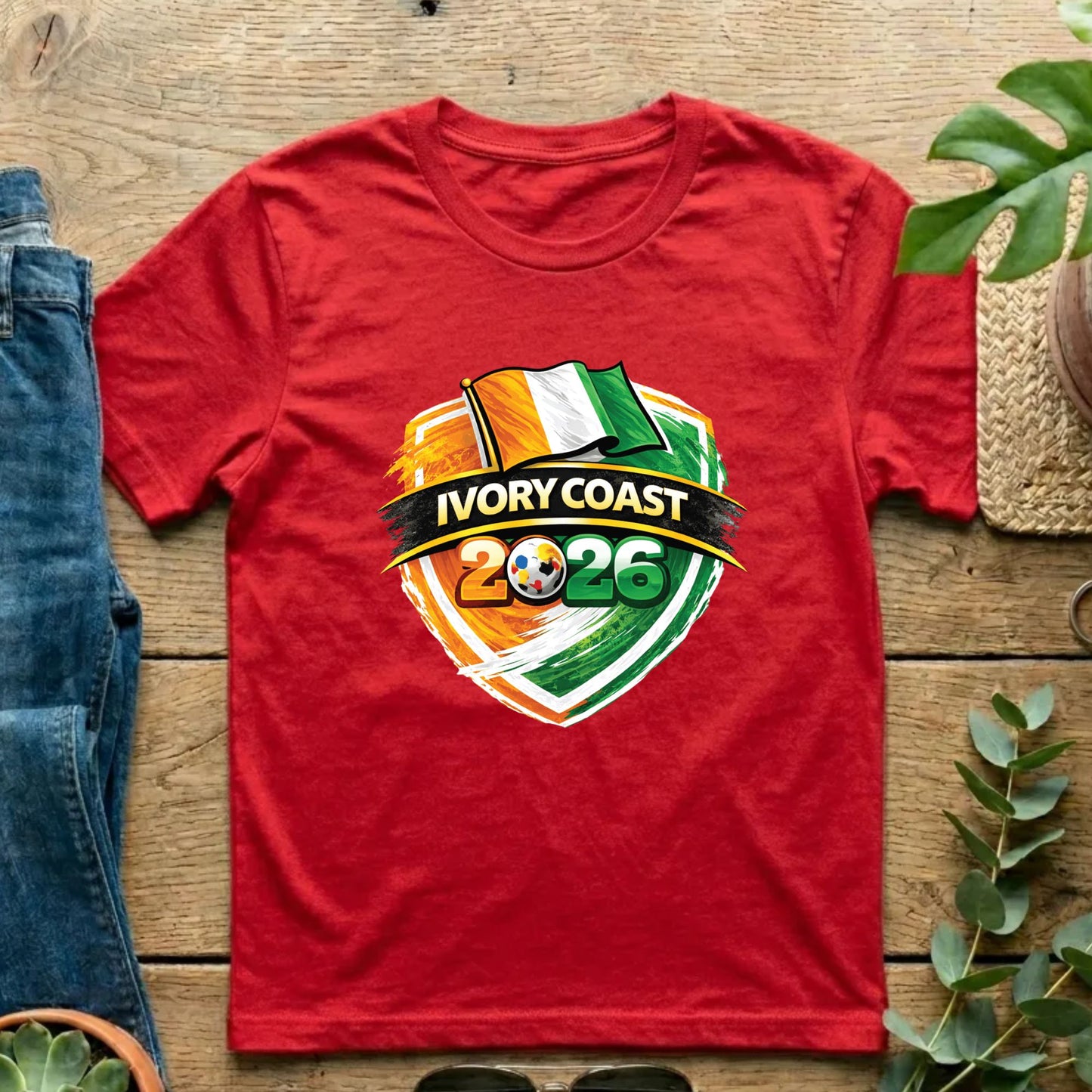 Ivory Coast World Cup T Shirt Soccer Supporter Tees