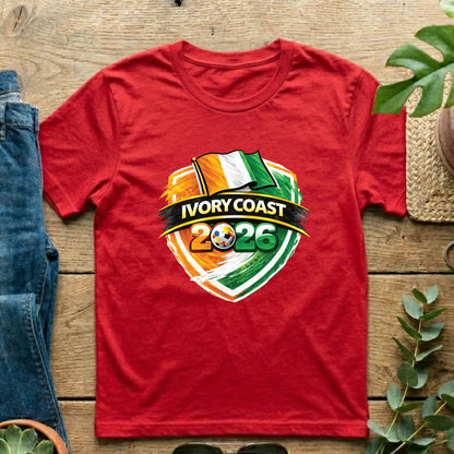 Ivory Coast World Cup T Shirt Soccer Supporter Tees