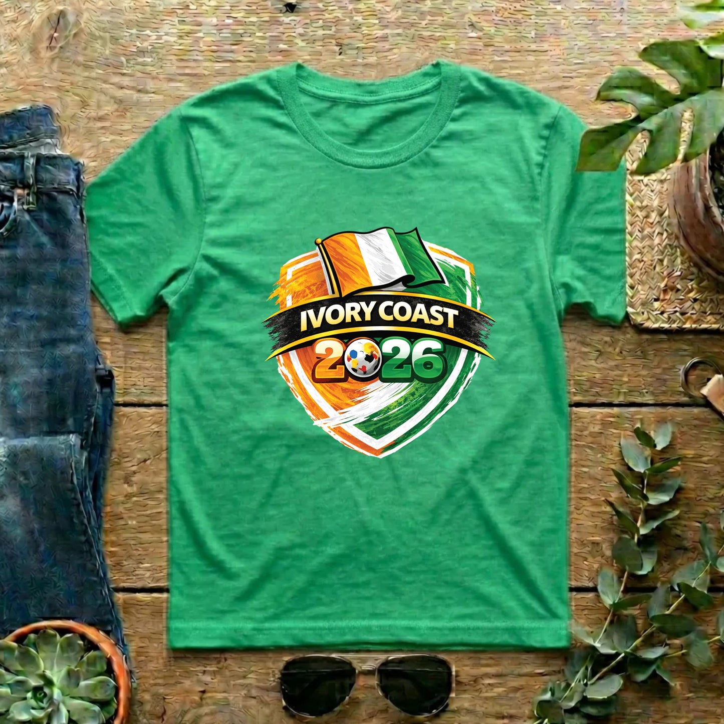 Ivory Coast World Cup T Shirt Soccer Supporter Tees