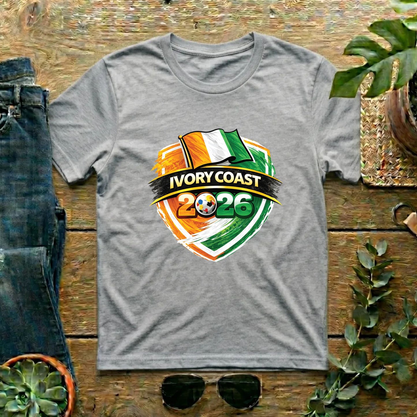 Ivory Coast World Cup T Shirt Soccer Supporter Tees