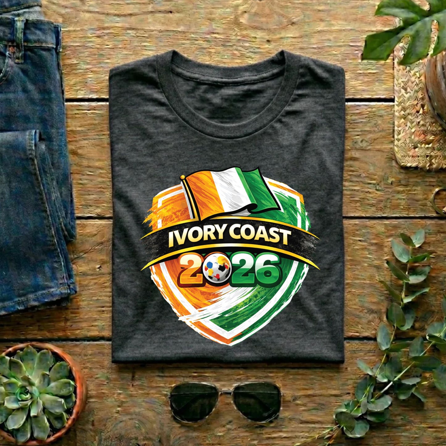 Ivory Coast World Cup T Shirt Soccer Supporter Tees