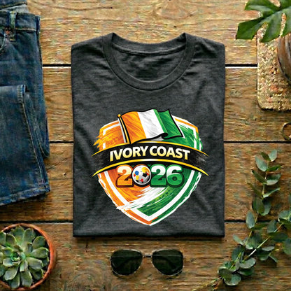 Ivory Coast World Cup T Shirt Soccer Supporter Tees