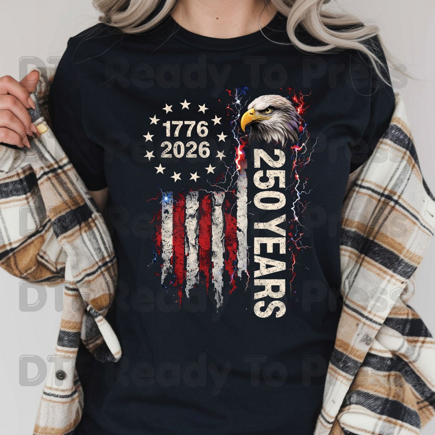 Jesus Christ Crown of Thorns American Flag DTF Transfer Ready to Press Patriotic Christian Heat Transfer For Shirts Religious UV Sticker Prints