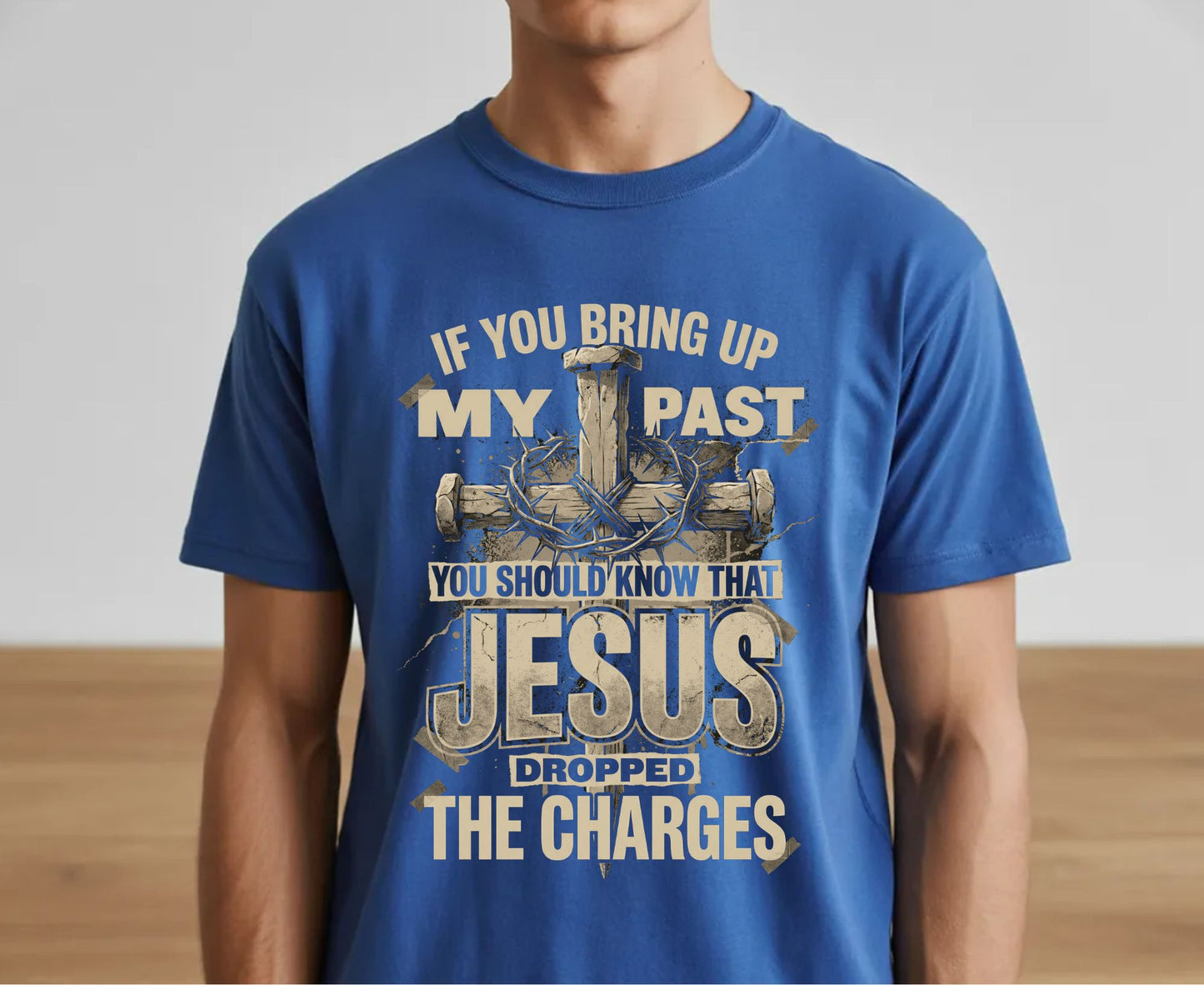 Jesus Dropped The Charges T Shirt Christian Tee Faith Cross Shirt Adult Youth Toddler Baby Religious Gift Forgiven Past Jesus Saves Shirt