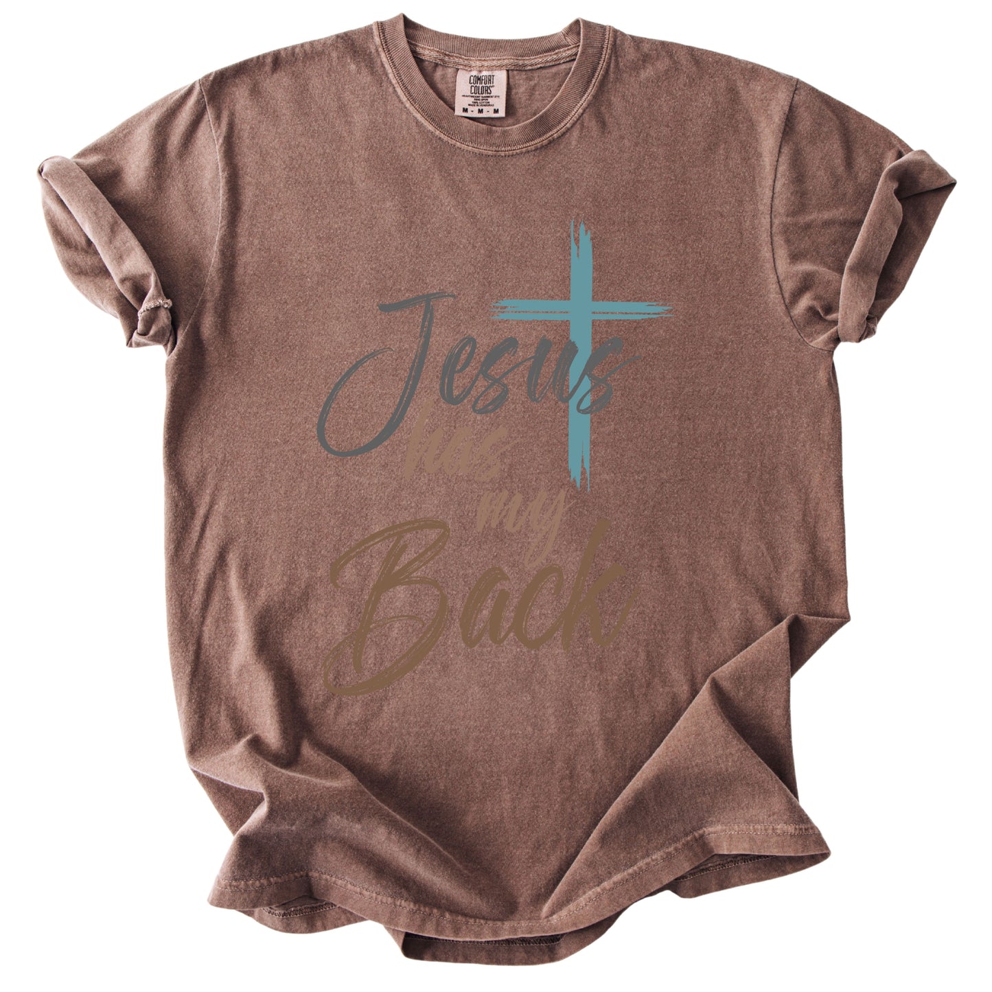 Jesus Has My Back Comfort Colors T Shirt