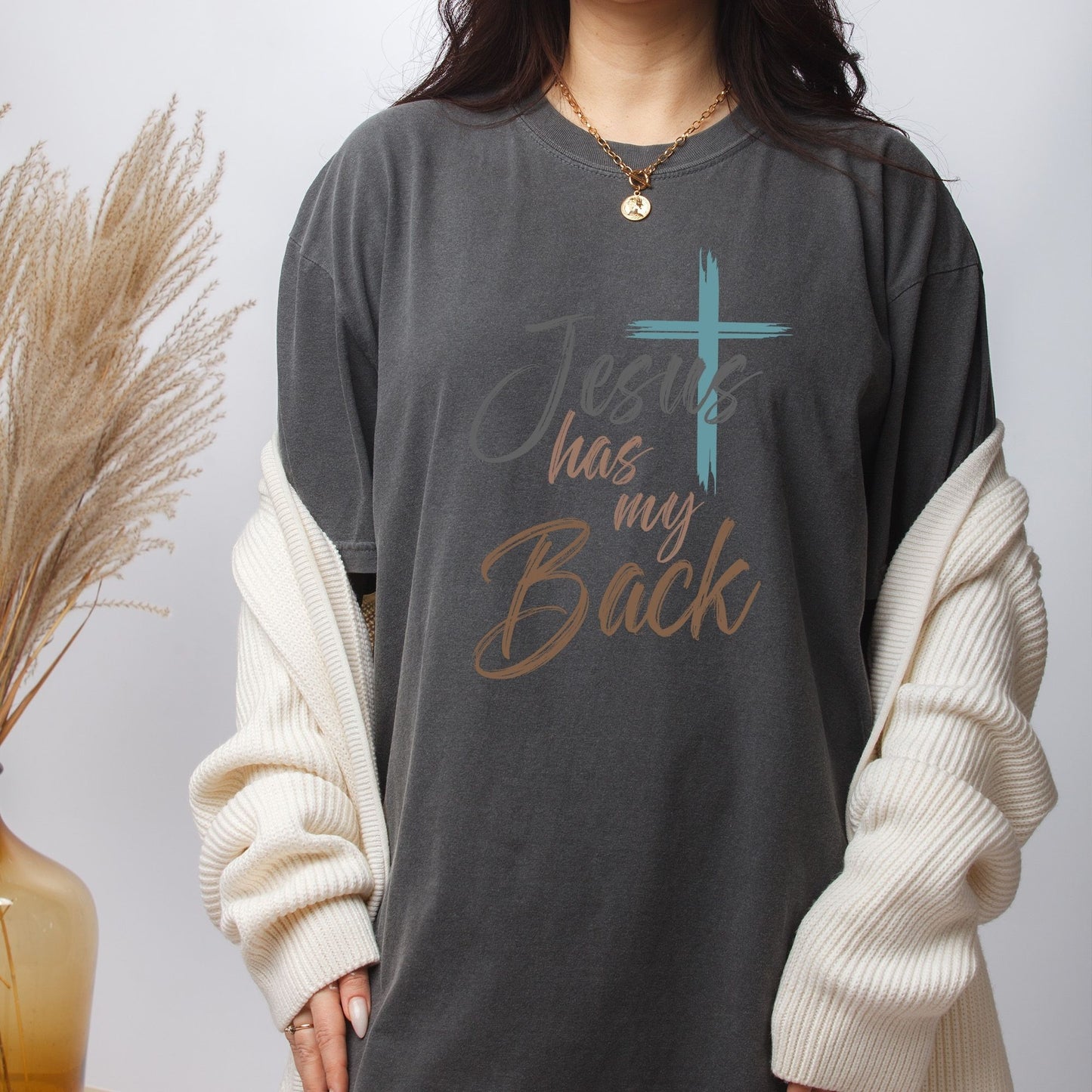 Jesus Has My Back DTF Transfer Ready to Press