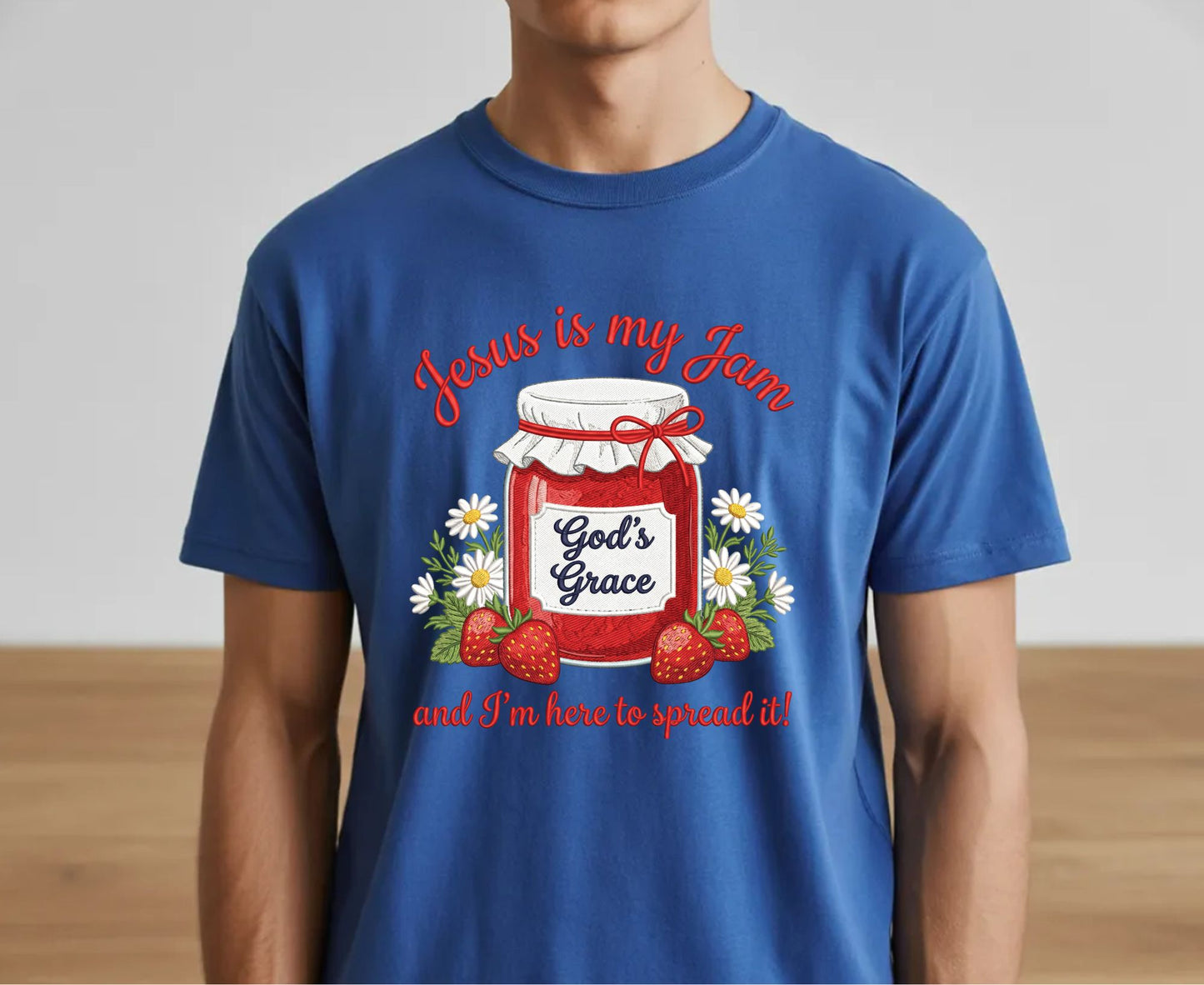 Jesus Is My Jam T Shirt Funny Christian Strawberry Tee Religious Faith Shirt God's Grace Gift Adult Youth Toddler Baby Church Outfit