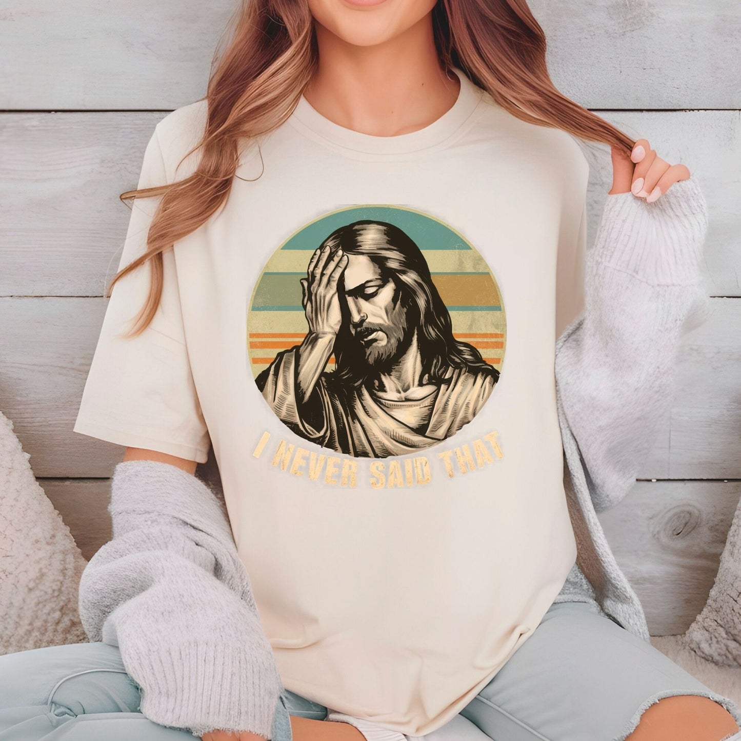Jesus Meme DTF Transfer