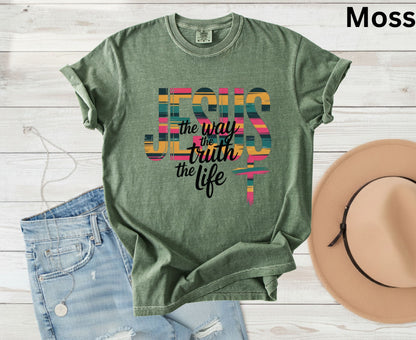 Jesus and Coffee T Shirt Christian Morning Tee Religious Coffee Lover Gift Faith Caffeine Shirt Adult Youth Toddler Baby Spiritual Church Outfit