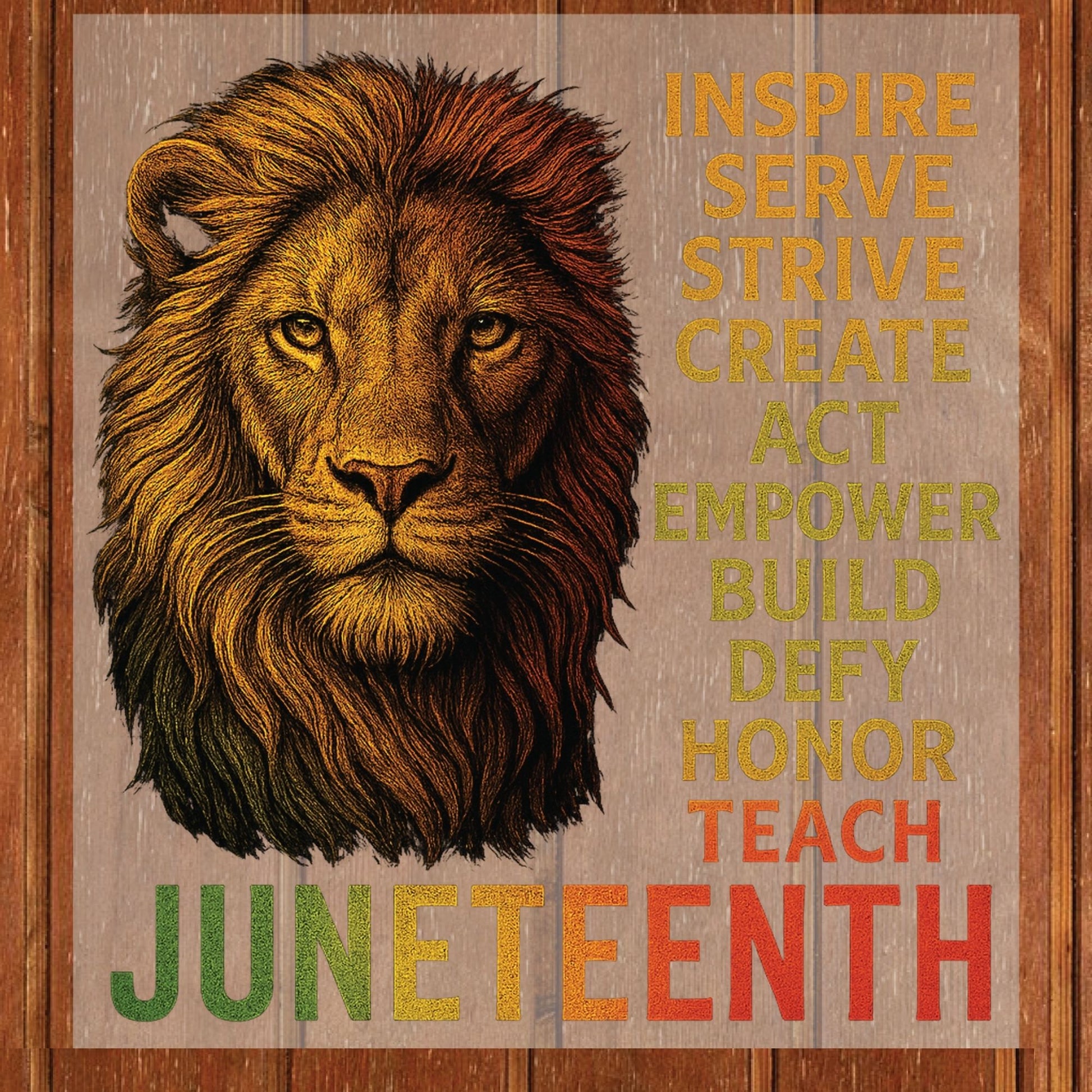 Juneteenth Tiger DTF Transfer Ready To Press Black History Power Heat Transfer For Shirts Cultural Heritage UV Sticker
