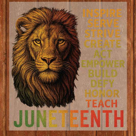 Juneteenth Tiger DTF Transfer Ready To Press Black History Power Heat Transfer For Shirts Cultural Heritage UV Sticker
