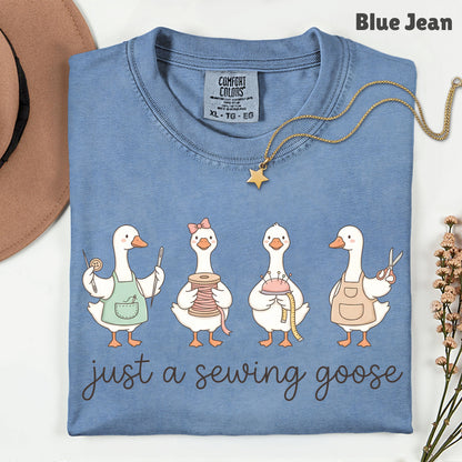 Just A Sewing Goose Comfort Colors T Shirt