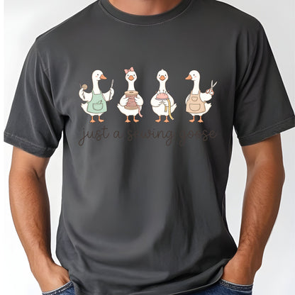 Just A Sewing Goose Comfort Colors T Shirt