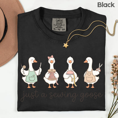 Just A Sewing Goose Comfort Colors T Shirt