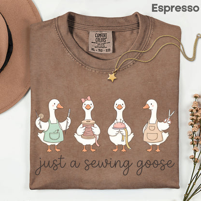 Just A Sewing Goose Comfort Colors T Shirt