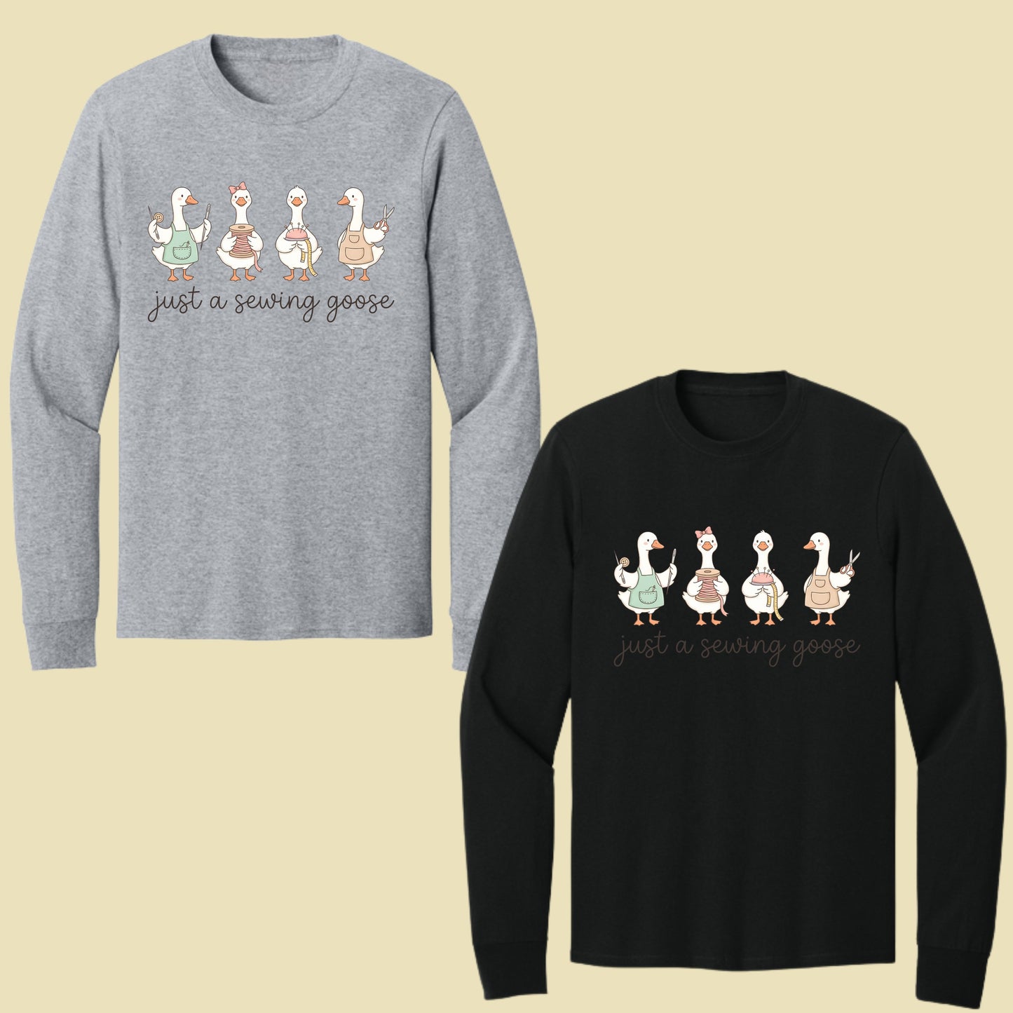Just A Sewing Goose Comfort Colors T Shirt