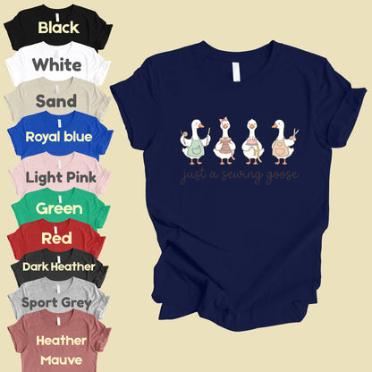 Just A Sewing Goose Comfort Colors T Shirt