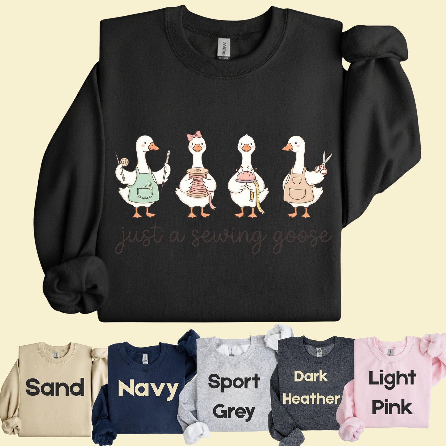 Just A Sewing Goose Comfort Colors T Shirt