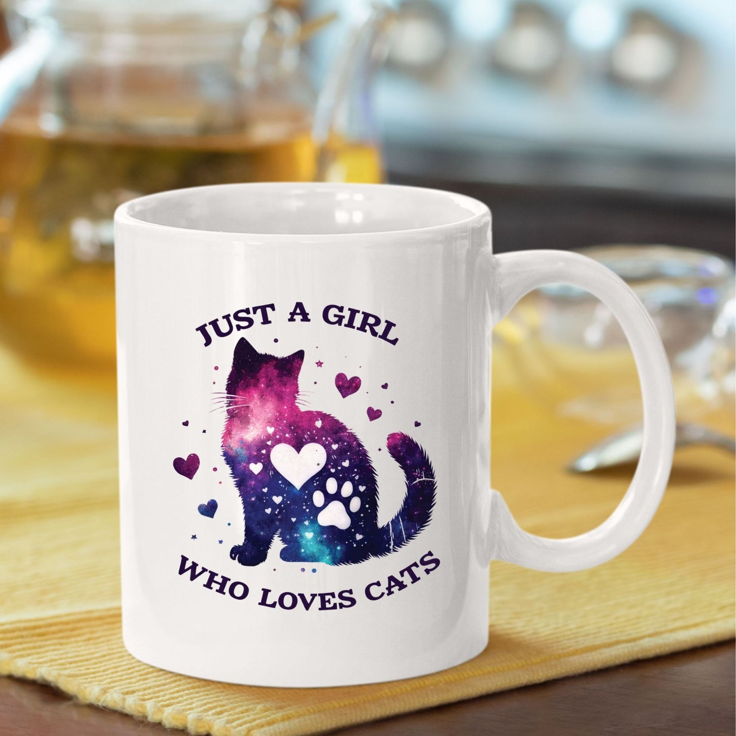 Just a Girl Who Loves Cats DTF Transfer ready to Press