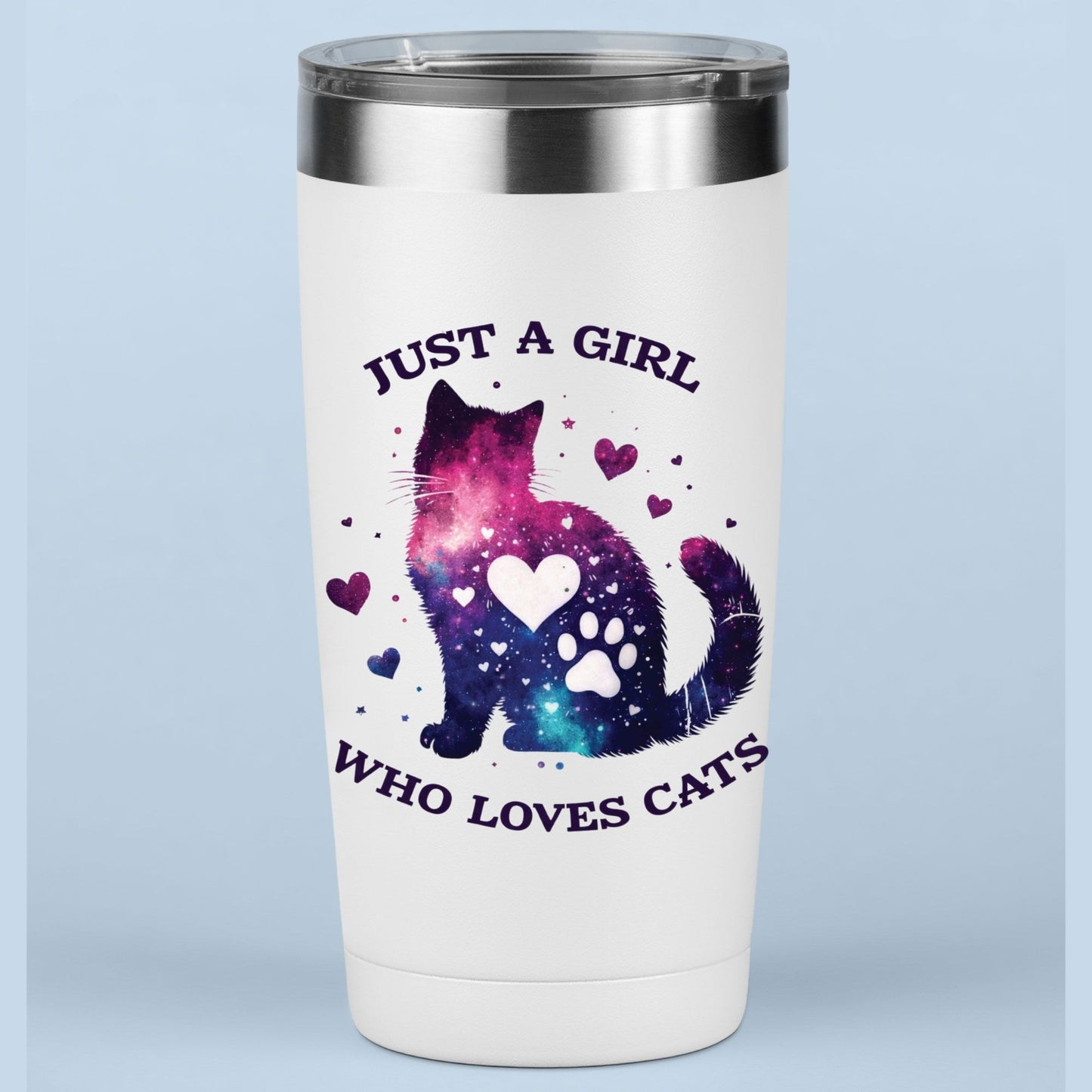 Just a Girl Who Loves Cats DTF Transfer ready to Press