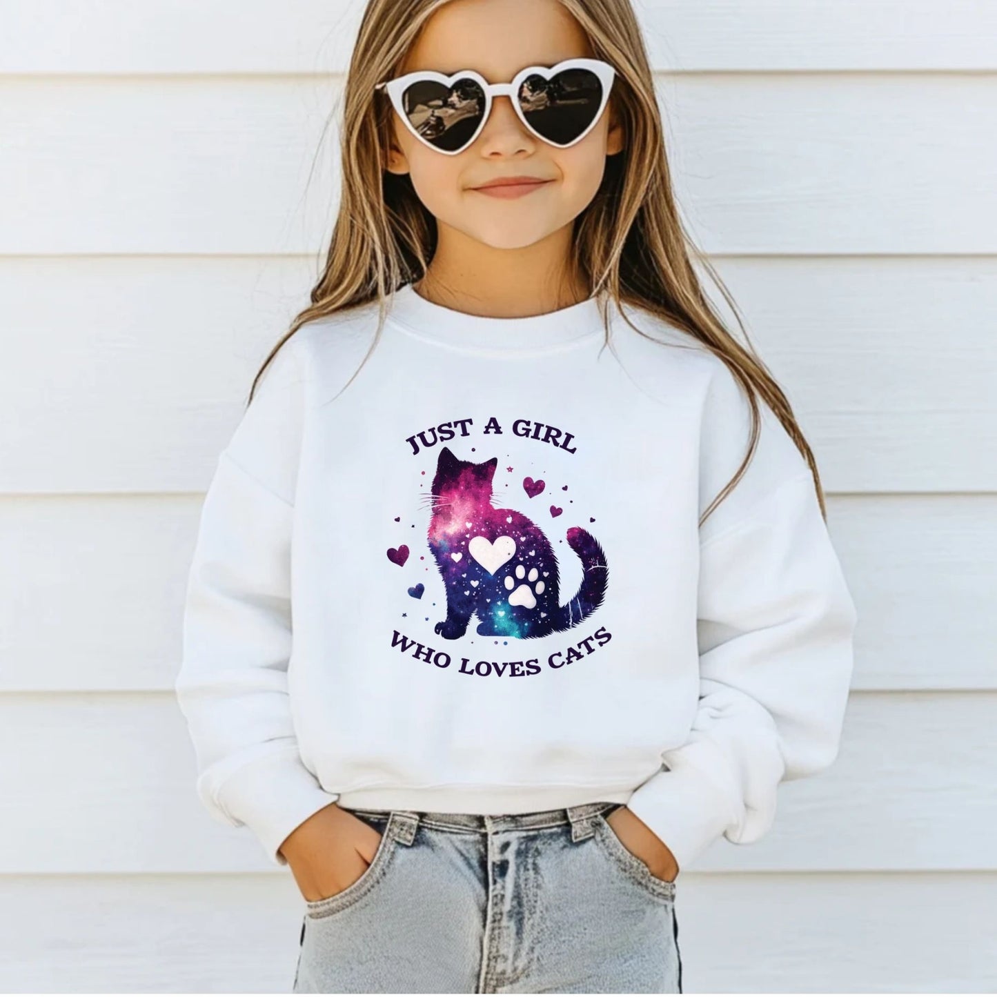 Just a Girl Who Loves Cats DTF Transfer ready to Press